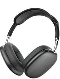 Wireless Bluetooth Headphones with ANC & ENC Noise Cancelling, On-Ear HiFi Stereo Sound Headset with Long Battery Life & Built-in Mic for iPhone & Android Smartphones (Black)