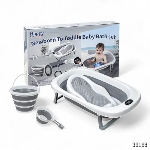 Baby Bath Set Folding Bath Baby Clothes Washing Machine Baby Bath Six-piece Gift Box