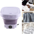 16L Portable Washing Machine, Foldable Small Washer with Spin Basket Laundry Machine, 3 Cleaning Modes Suitable for Underwear Baby Small Clothes, Foldable Design Ideal for Hotel Camping Apartment Home