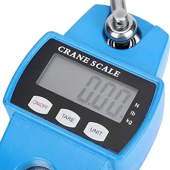 300kg Precision LCD Crane Scale Portable Electronic Stainless Steel Hook Hanging Scales Digital Industrial Health Weight Kg/Lb/N
