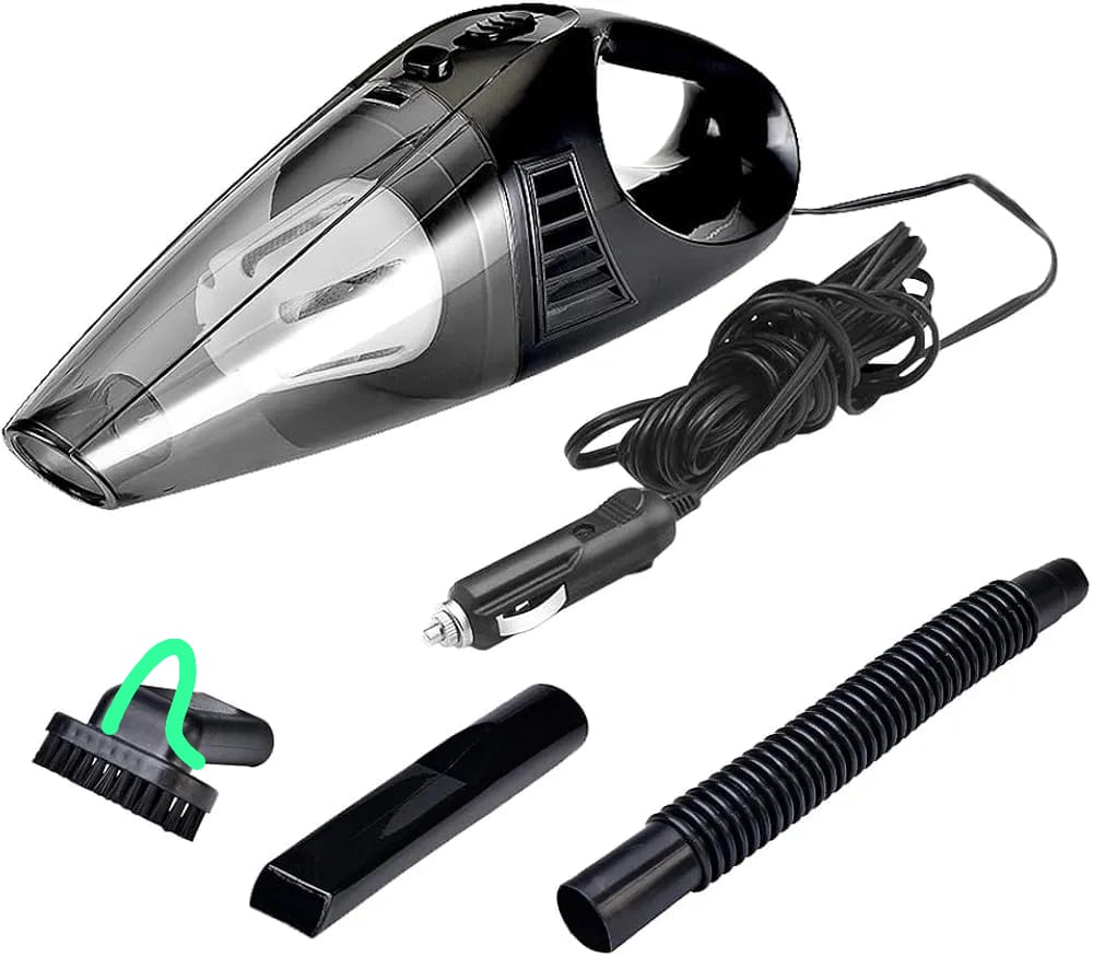 Handheld Vacuum Cordless, 15000Pa Powerful Car Vacuum Cleaner - 7800mAh Rechargeable Portable Mini Vacuum with 70000RPM Motor, 5 Nozzles, Low Noise, Washable Filter, for Car, Home, Office, Pet