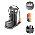 Foot Pump Inflator with Accurate Pressure Gauge Double Cylinders Anti Slip Pedal Bikes High Pressure Motorbike Foot Air Pump