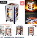 2KW Multi-function Air Heater Home Use Heater & Barbecue Dual-use Five-sided Speed Hot Electric Warmer Third Gear Adjustable