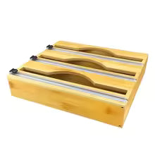 Wholesale Plastic Wrap Dispenser With Cutter 3 in 1 Aluminum Foil