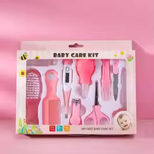 Baby Grooming Kit, Infant Safety Care Set with Hair Brush Comb Nail Clipper Nasal Aspirator,Baby Essentials Kit for Newborn Girls and Boys