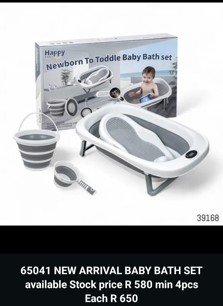 Baby Bath Set Folding Bath Baby Clothes Washing Machine Baby Bath Six-piece Gift Box